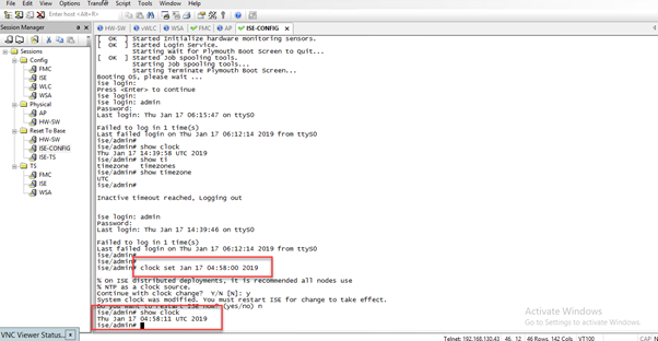 ISE and AD date & time Synchronization