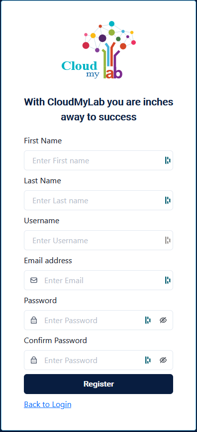 CloudMyLab Registration and Account Creation Guide